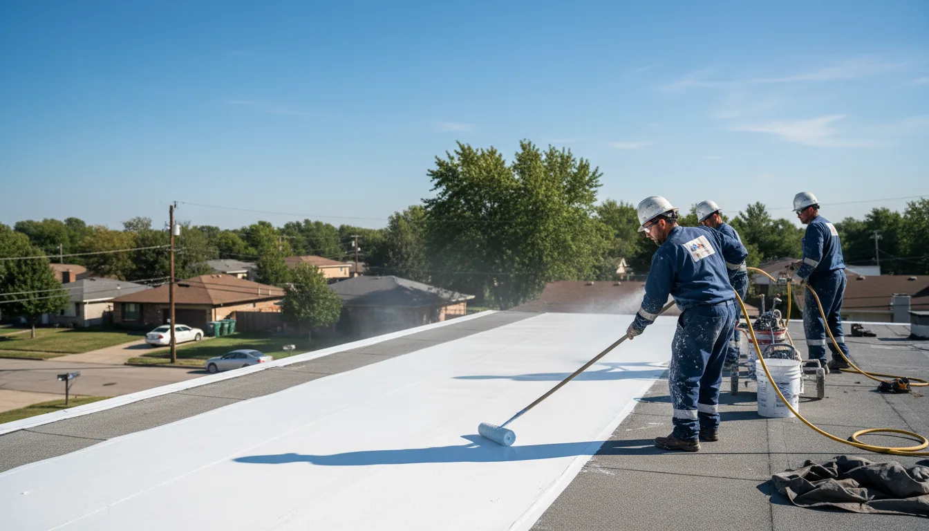 Commercial roof coating in Volga, WV near me